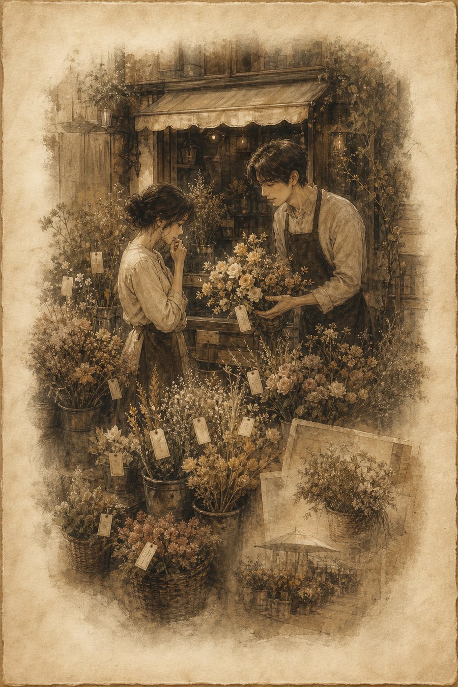 Flower Market의 기억을 담은 장면